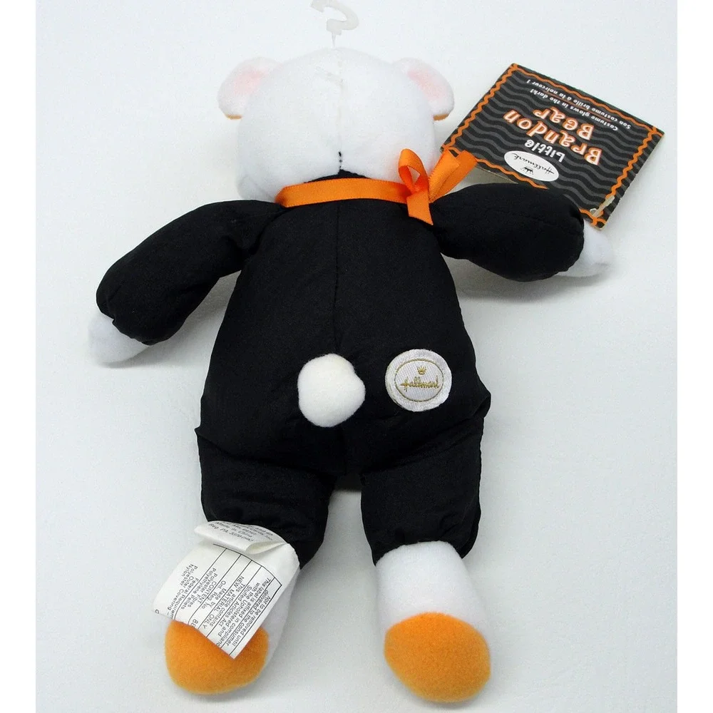 Hallmark Little Brandon Bear Halloween Skeleton Glow in the Dark Plush Toy 9 in